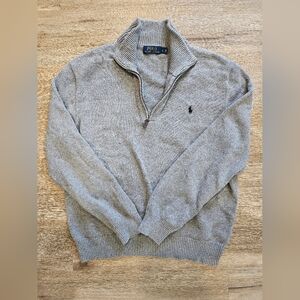 Ralph Lauren Gray Men's Quarter Sweater